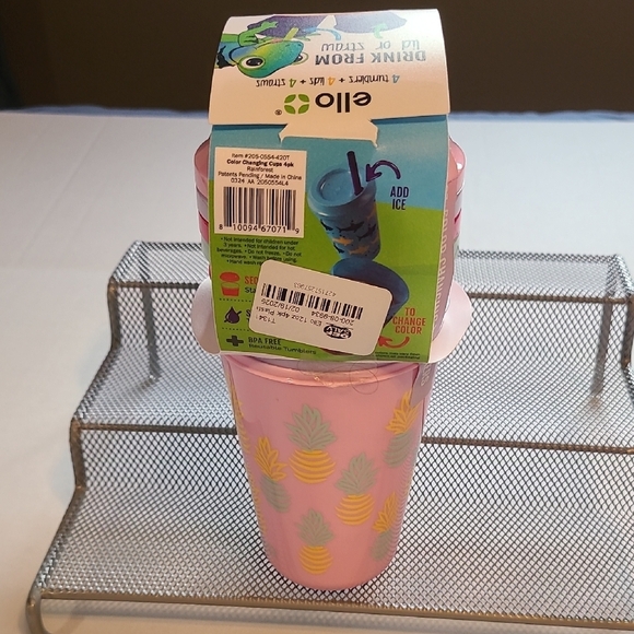 Ello Color Changing Tumblers Set 4 Pack With Straws/Lids New 12 OZ - Picture 4 of 5